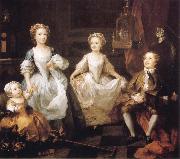 William Hogarth The Graham Children oil